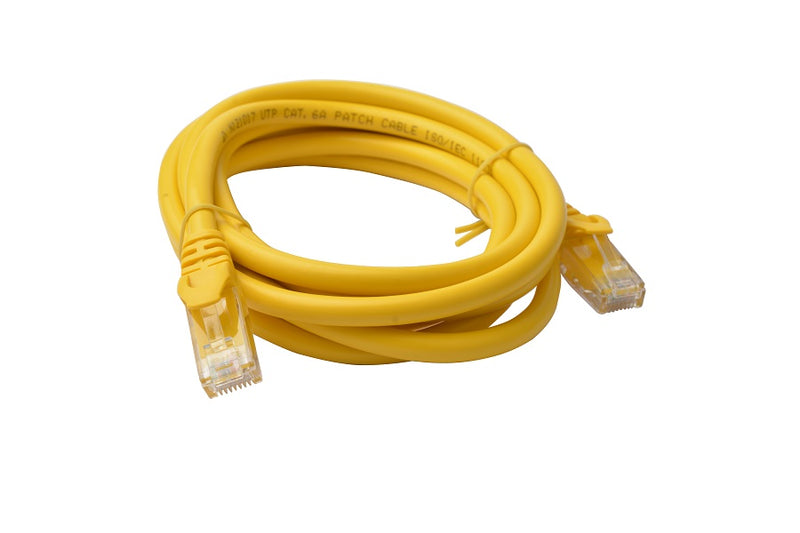 Cat 6a UTP Ethernet Cable, Snagless - Yellow