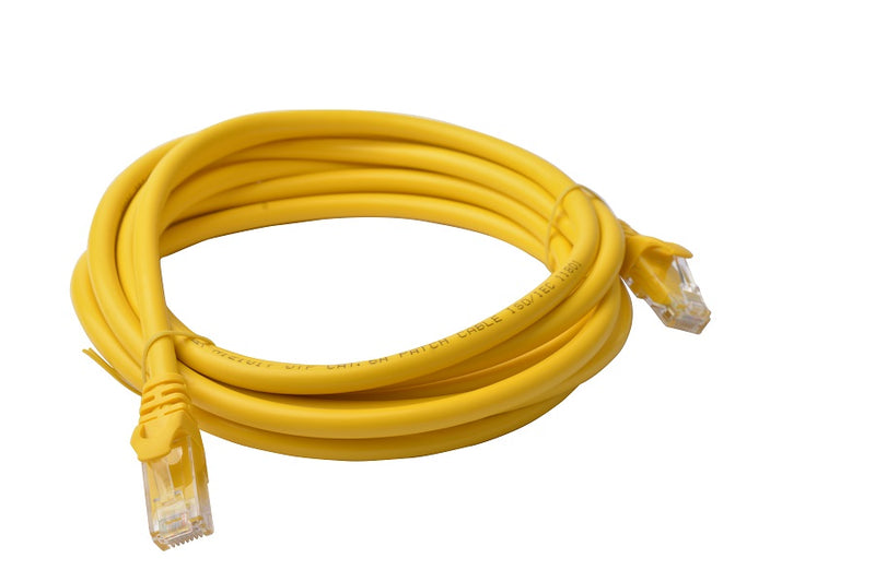 Cat 6a UTP Ethernet Cable, Snagless - Yellow