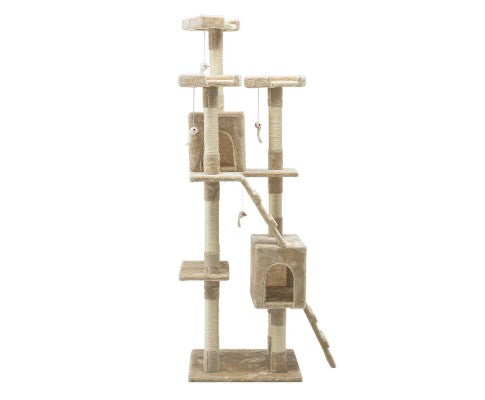 Cat Tree 180Cm Trees Scratching Post Tower Condo House Furniture Wood