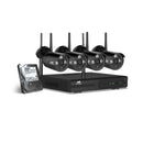Cctv Wireless Security Camera System 8Ch Wifi 4 Bullet Kit 1Tb
