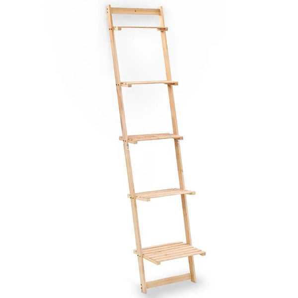 Cedar Wood Ladder Wall Shelf