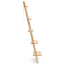 Cedar Wood Ladder Wall Shelf