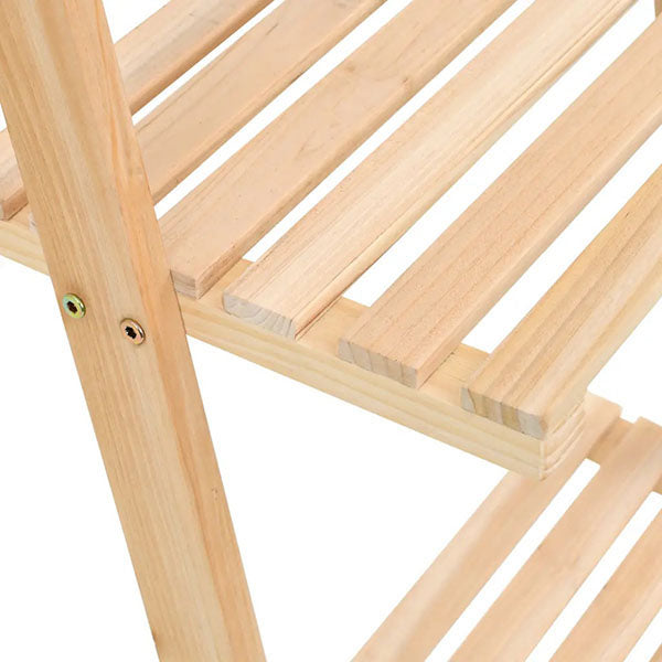 Cedar Wood Ladder Wall Shelf