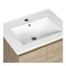 Vanity Unit Basin Cabinet Storage Bathroom Mounted Ceramic 600Mm Oak