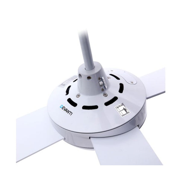 Devanti 52Inch Ceiling Fan With Remote Timer And Light