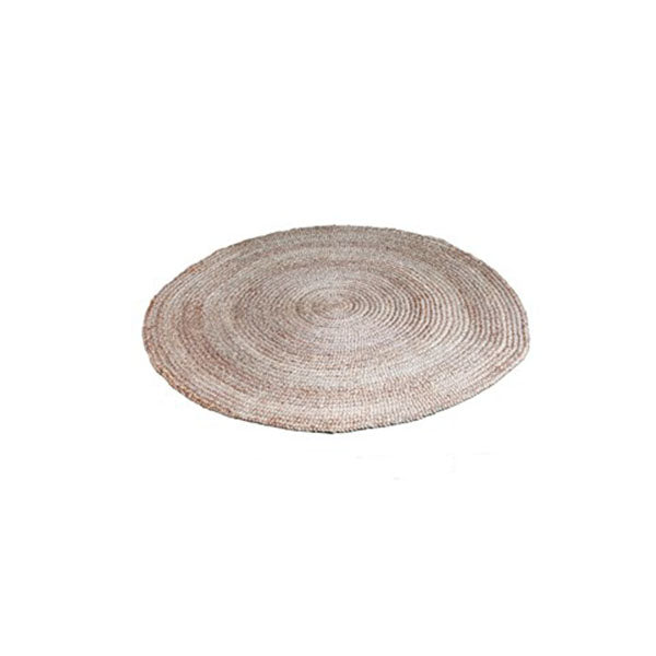Centro Grey Jute Round Rug