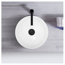 Ceramic Basin Round Bowl Hand Wash Vanity Sink Gloss White