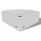 Ceramic Corner Bathroom Sink with Faucet & Overflow Hole - White