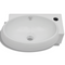 Ceramic Sink with Faucet & Overflow Hole - White