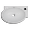 Ceramic Sink with Faucet & Overflow Hole - White