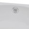 Ceramic Sink with Faucet & Overflow Hole - White