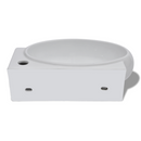Ceramic Sink with Faucet & Overflow Hole - White