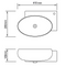 Ceramic Sink with Faucet & Overflow Hole - White