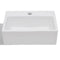 Ceramic Square Bathroom Sink with Faucet Hole 380x300x115mm - White