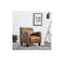 Chair Brown Faux Suede Leather