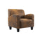 Chair Brown Faux Suede Leather