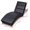 Chaise Lounge Artificial Leather - Black