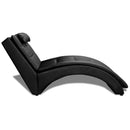 Chaise Lounge With Pillow Artificial Leather