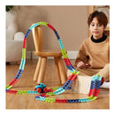 Changeable Track In The Dark Track Led Light Up Race Car Flexible Toy