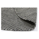 Simple Charcoal Round Wool Rug