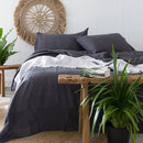 Bambury Charcoal Linen Sheet Set