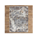 Charm Light Grey Hallway Runner Stain Resistant Rug