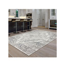 Charm Machine Knotted Light Grey Hallway Runner Rug