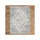 Charm Machine Knotted Light Grey Hallway Runner Rug