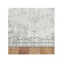 Charm Machine Knotted Light Grey Hallway Runner Rug