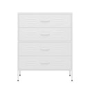 Chest Of Drawers White Steel