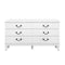 Chest of Drawers Lowboy White Storage Cabinet