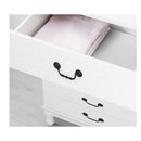 Chest of Drawers Lowboy White Storage Cabinet