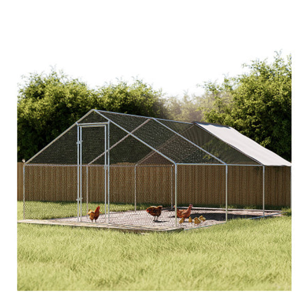 Chicken Coop Cage Run Rabbit Hutch Large Walk In Hen House Cover