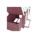 Chicken Coop With Nest Box Mocha 190X72X102 Cm Solid Firwood
