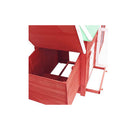 Chicken Coop With Nest Box Red 190 X 72 X 102 Cm Solid Firwood