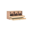 Chicken Laying Nest 3 Compartments 72 X 33 X 38 Cm Solid Pine Wood