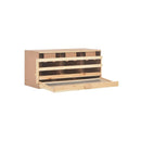 Chicken Laying Nest 3 Compartments 96 X 40 X 45 Cm Solid Pine Wood