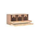 Chicken Laying Nest 3 Compartments 96 X 40 X 45 Cm Solid Pine Wood
