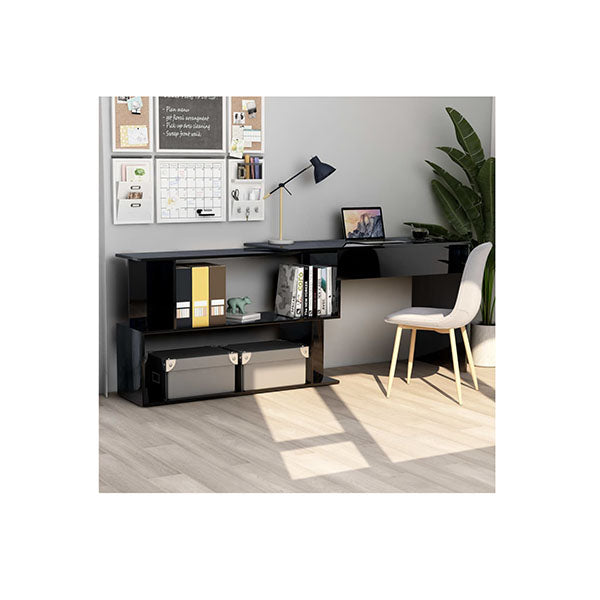 Chipboard Corner Desk High Gloss