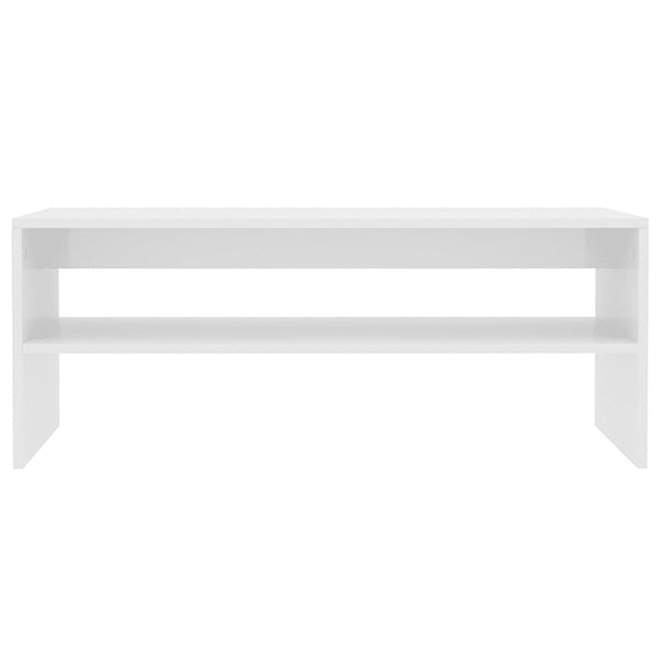 Chipboard Coffee Table High Gloss White