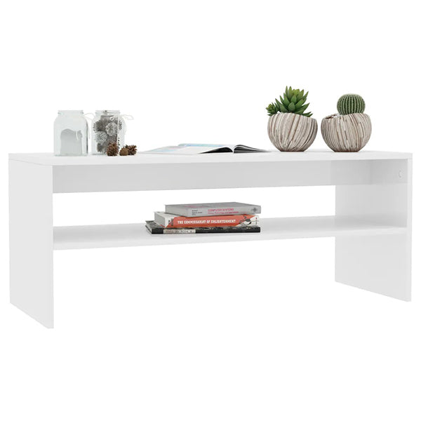 Chipboard Coffee Table High Gloss White