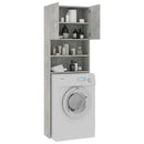 Chipboard Washing Machine Cabinet Concrete Grey
