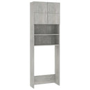 Chipboard Washing Machine Cabinet Concrete Grey
