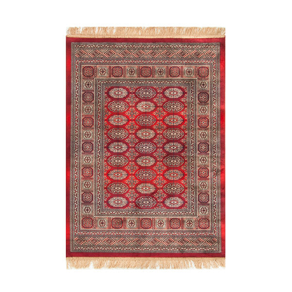 Chiraz Red Silky Non Slip Rug 68 X 115 Cm