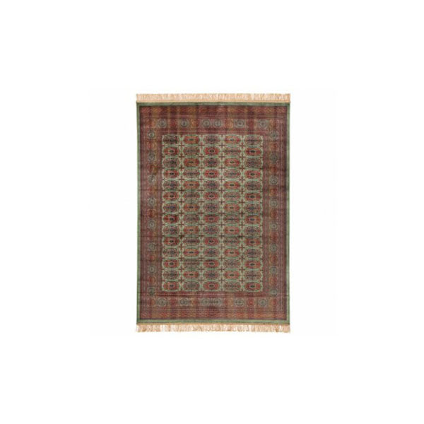 Chiraz Silk Green Hall Rug