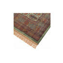 Chiraz Silk Green Hall Rug