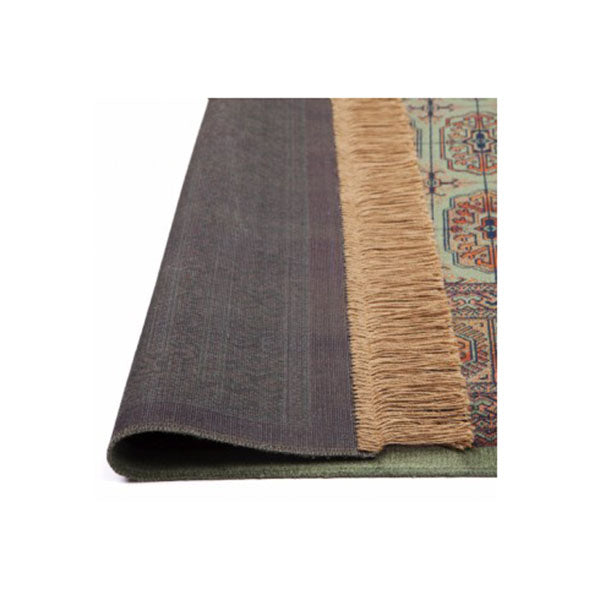 Chiraz Silk Green Hall Rug