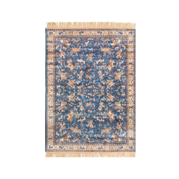 Chiraz Blue Silky Home Rug
