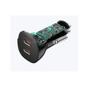 Choetech Dual Usb C 36W Car Charger Adapter Black