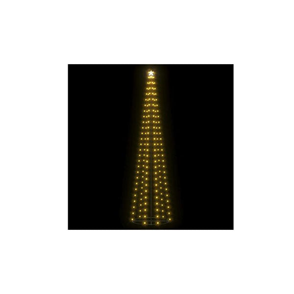 Christmas Cone Tree 136 Warm White Leds Decoration 70 X 240 Cm